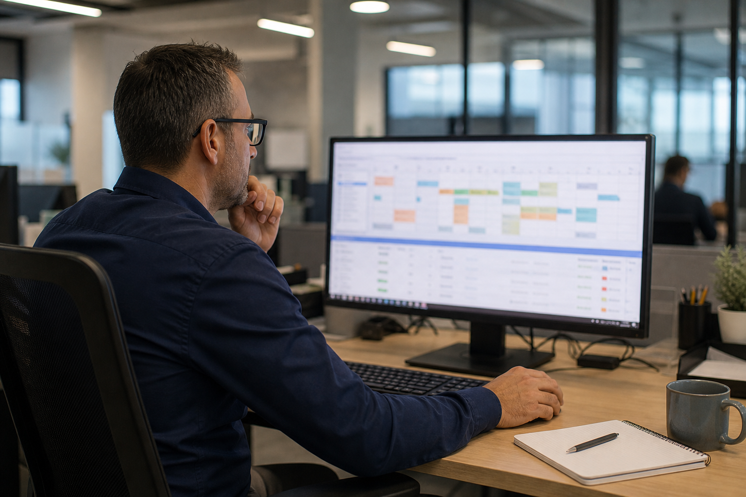 Business application for operations scheduling and records management