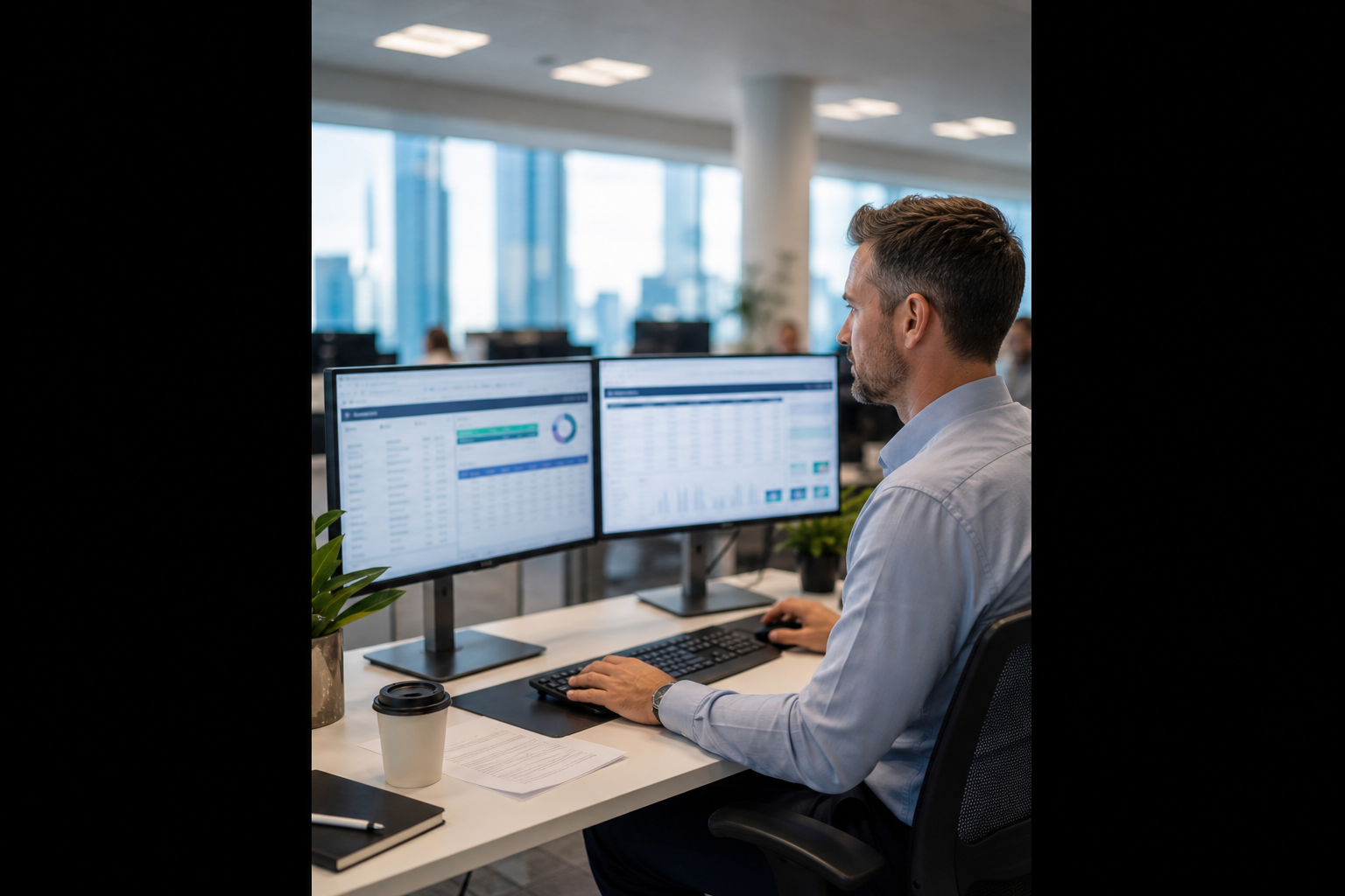 Hybrid architecture connecting packaged finance with custom operations software