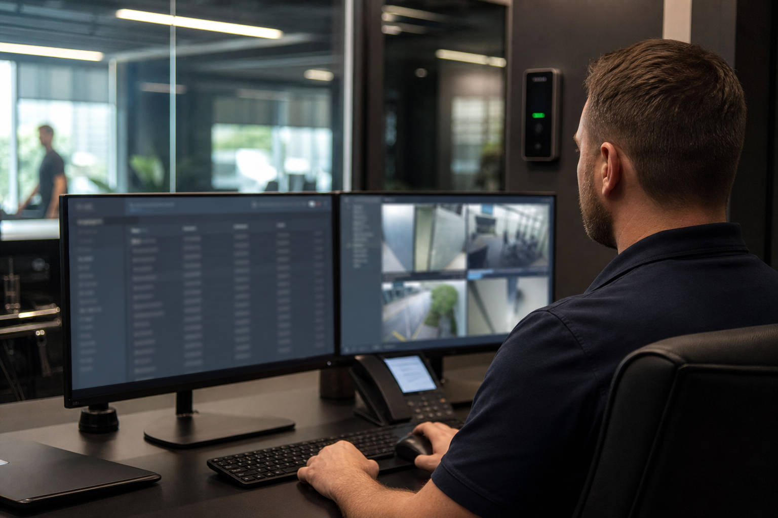 Security architecture with access control and audit logging