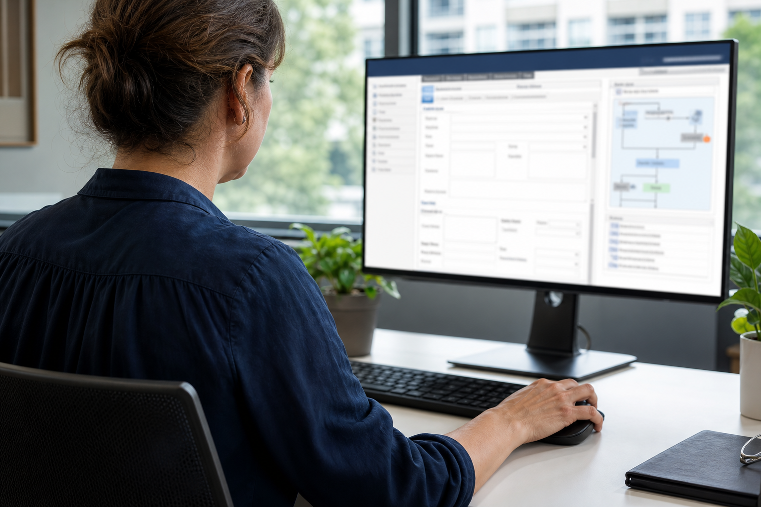 Secure web application form and workflow screens
